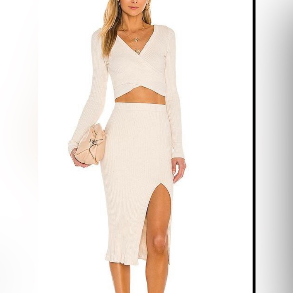 KRISA x Revolve Top (M) and Skirt (S) Set